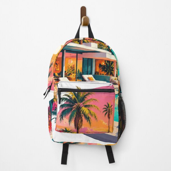 Item preview, Retro California Poolside Aesthetic Art david hockney inspired art designed and sold by AENAcharms.