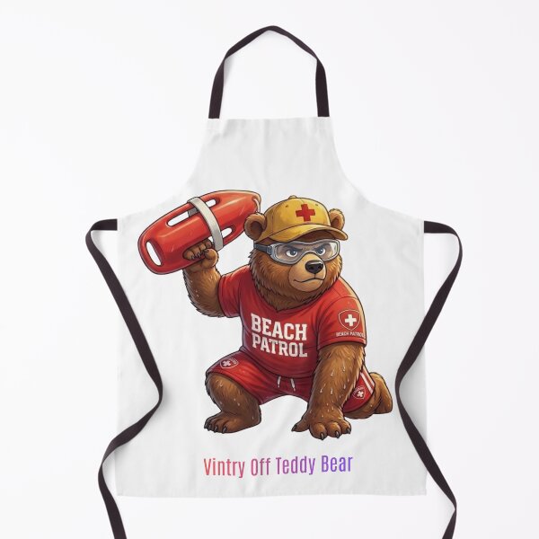 Item preview, Beach Patrol Teddy Bear Lifeguard Cartoon Vintry Off designed and sold by VintryOff.