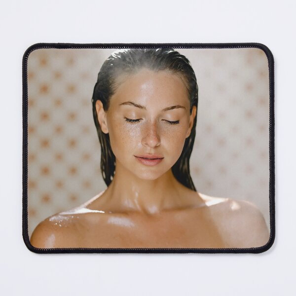 Item preview, freckled woman in a steamy hammam designed and sold by psychoshadow.