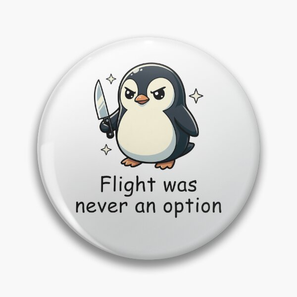 Item preview, Flight was Never an Option Penguin designed and sold by suhairee-studio.