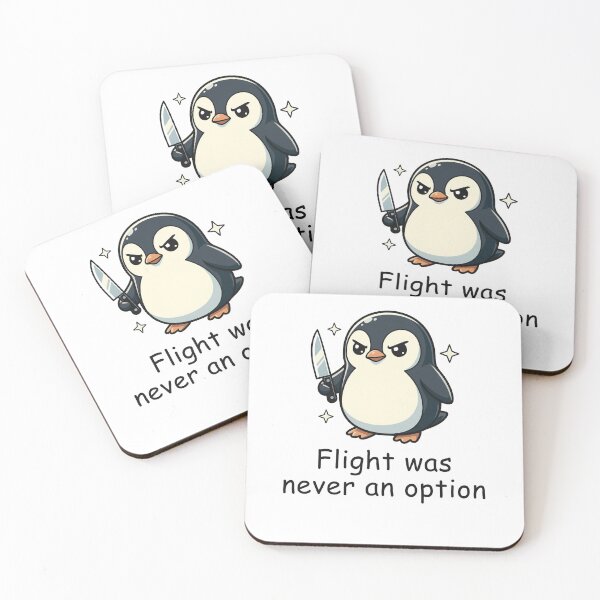Item preview, Flight was Never an Option Penguin designed and sold by suhairee-studio.