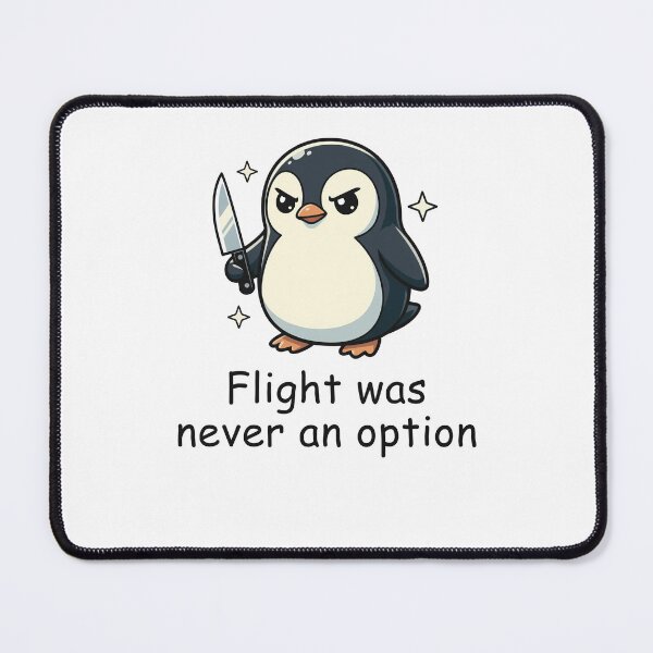 Item preview, Flight was Never an Option Penguin designed and sold by suhairee-studio.