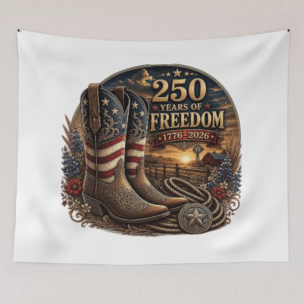 Item preview, 250 Years of Freedom Cowboy Boots designed and sold by PetalGarden.