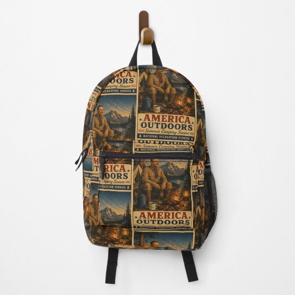 Item preview, Theodore Roosevelt Camping Outdoor Adventure Americana Design designed and sold by TheTrendsDesk.