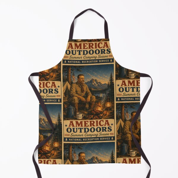 Item preview, Theodore Roosevelt Camping Outdoor Adventure Americana Design designed and sold by TheTrendsDesk.