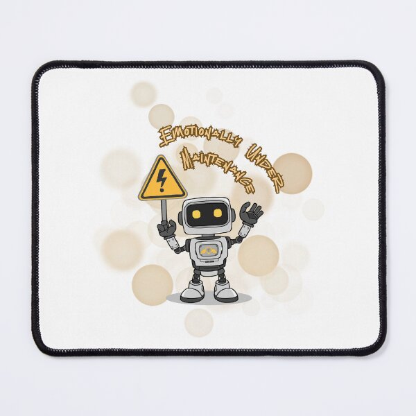 Item preview, Emotionally Under Maintenance Funny Mental Health Meme designed and sold by iamKRUK.