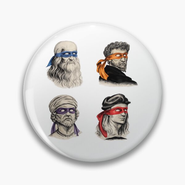 Item preview, Renaissance Ninjas – Famous Thinkers with Coloured Masks | Funny Art History Parody Design designed and sold by GarnerSupplyCo.