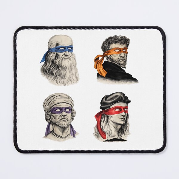Item preview, Renaissance Ninjas – Famous Thinkers with Coloured Masks | Funny Art History Parody Design designed and sold by GarnerSupplyCo.