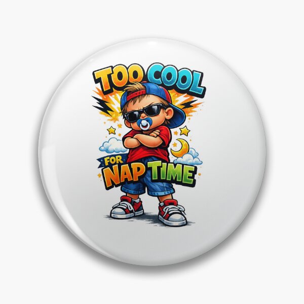 Item preview, Too Cool for Nap Time – Funny Toddler Boy T-Shirt | Cool Baby Graphic Tee | Cute Attitude Kids Design | Colorful Cartoon Apparel designed and sold by Sushikidsntod.