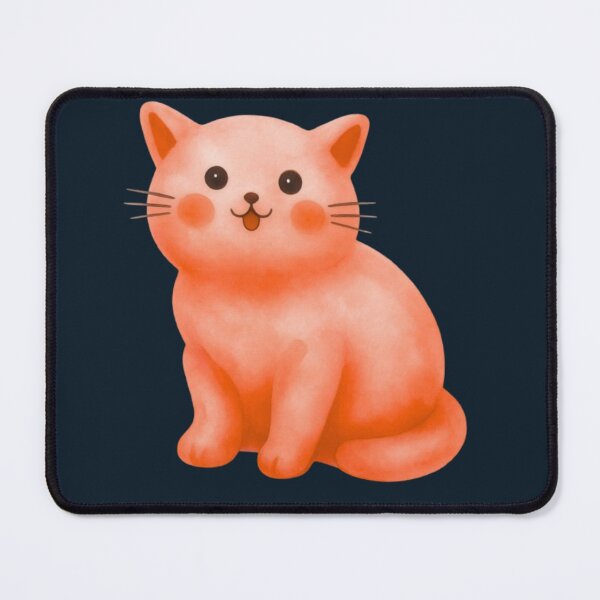 Item preview, Cute Watercolor Cat Illustration | Kawaii Orange Kitty Art | Adorable Pet Design designed and sold by HopeAndHustle.
