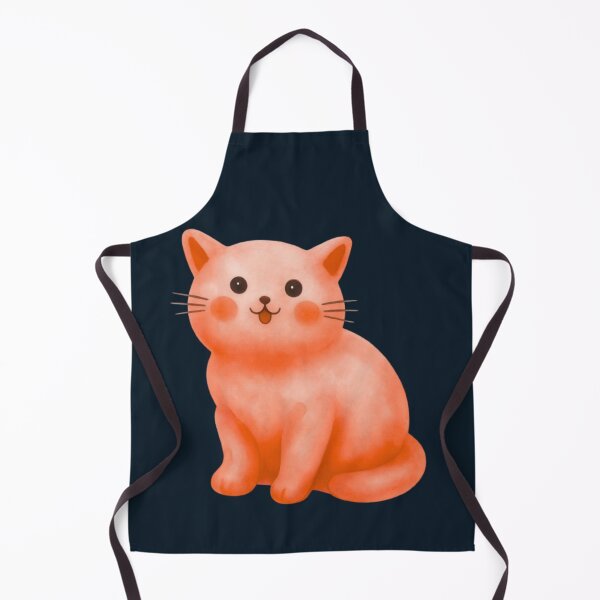 Item preview, Cute Watercolor Cat Illustration | Kawaii Orange Kitty Art | Adorable Pet Design designed and sold by HopeAndHustle.