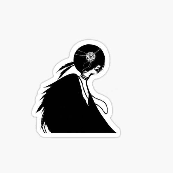 The Lady in Black Sticker