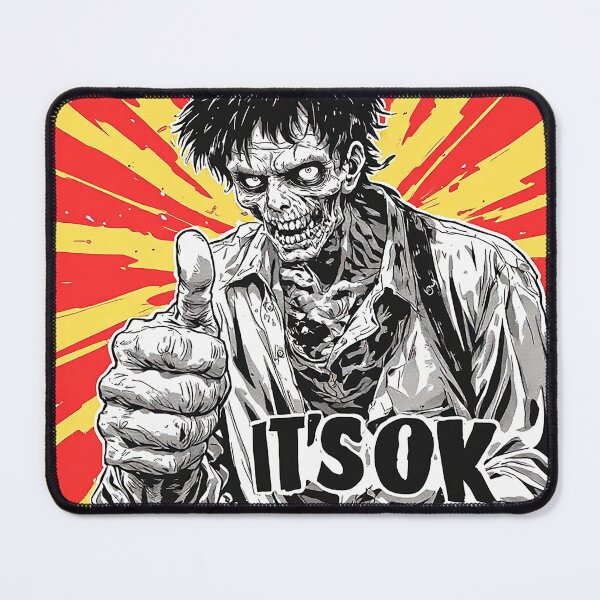 Item preview, Zombie Thumbs Up It's OK Dark Humor Art designed and sold by ChaoticZenStudio.