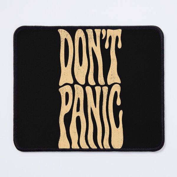 Item preview, Don't Panic Retro Typography | Vintage Psychedelic Quote Design designed and sold by saamessart.