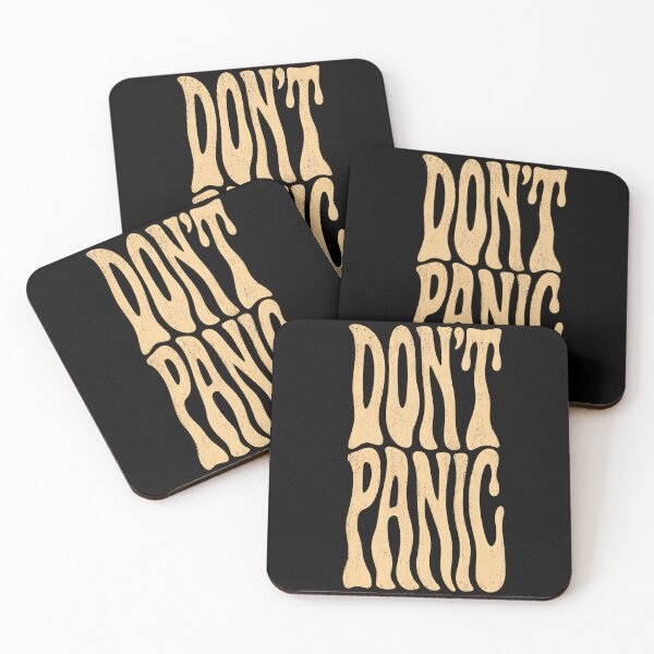 Item preview, Don't Panic Retro Typography | Vintage Psychedelic Quote Design designed and sold by saamessart.