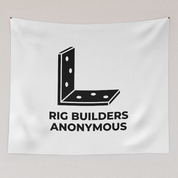 Item preview, Rig Builder Anonymous - Sim Racing Humor designed and sold by GarageGraphics.