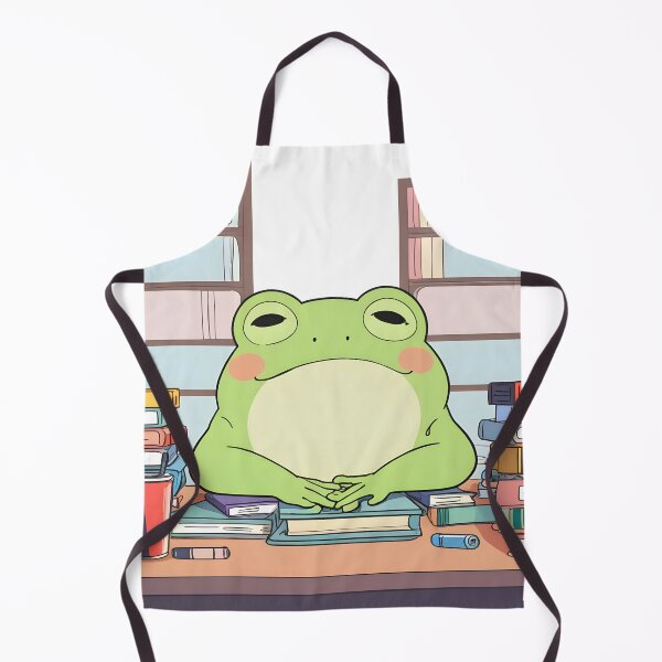 Item preview, Overstudying Frog — Stressed Student Kawaii Sticker designed and sold by tommysworks.
