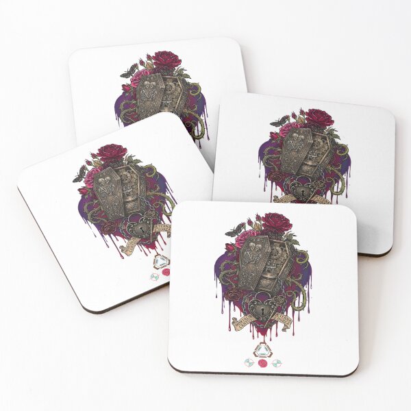 Item preview, MORTALIS CANTUS / ÆTERNA CHOREA – Gothic Coffin Lovers Illustration designed and sold by m-yoga-store.