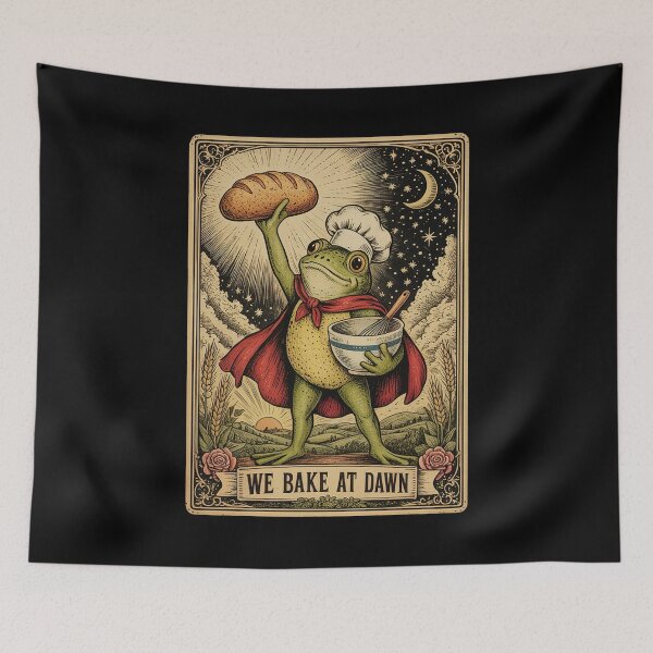 Item preview, We Bake at Dawn Frog Baking designed and sold by suhairee-studio.