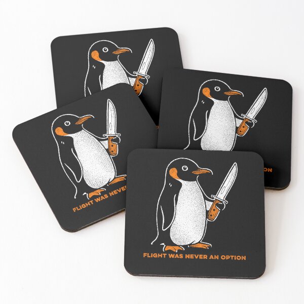 Item preview, Flight was Never an Option Penguin Meme designed and sold by suhairee-studio.