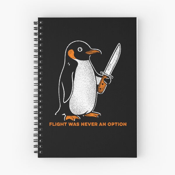 Item preview, Flight was Never an Option Penguin Meme designed and sold by suhairee-studio.