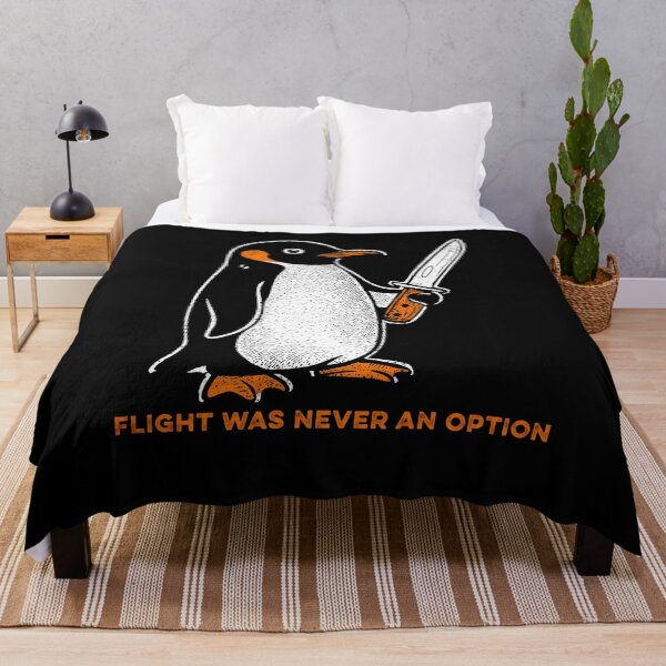 Item preview, Flight was Never an Option Penguin Meme designed and sold by suhairee-studio.