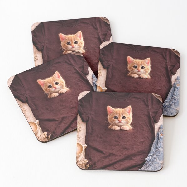 Item preview, Cute Ginger Kitten in Floral Coffee Mug designed and sold by mariolasworld.