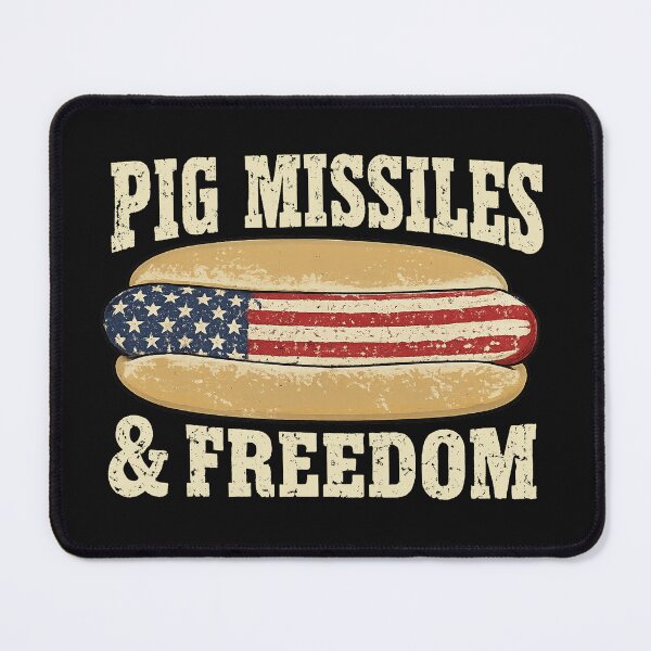 Item preview, Pig Missiles and Freedom 4th of July Patriotic Hotdog designed and sold by VegaPPAr.
