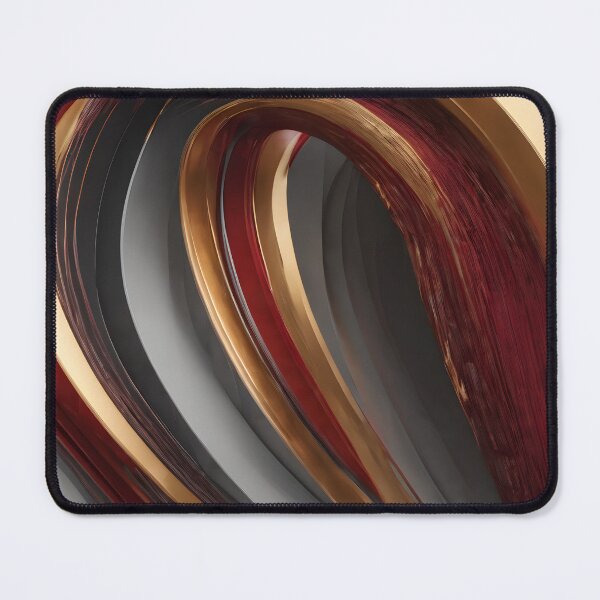 Item preview, Abstract Red Gold Curved Motion Luxury Modern Flow Artwork Background designed and sold by iiwart.
