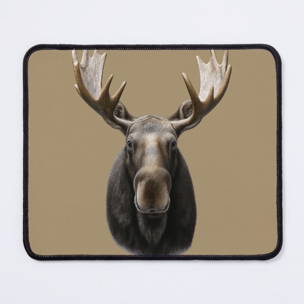 Item preview, Moose WildFace Artwork – Realistic Moose Portrait designed and sold by BROHLine Studio.