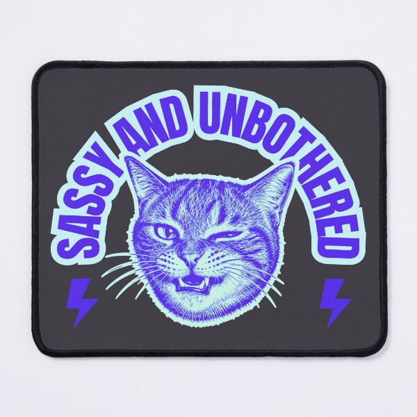 Item preview, Sassy and Unbothered Cat Sticker | Funny Retro Cat Art | Purple Vintage Kitty Illustration designed and sold by vitag.