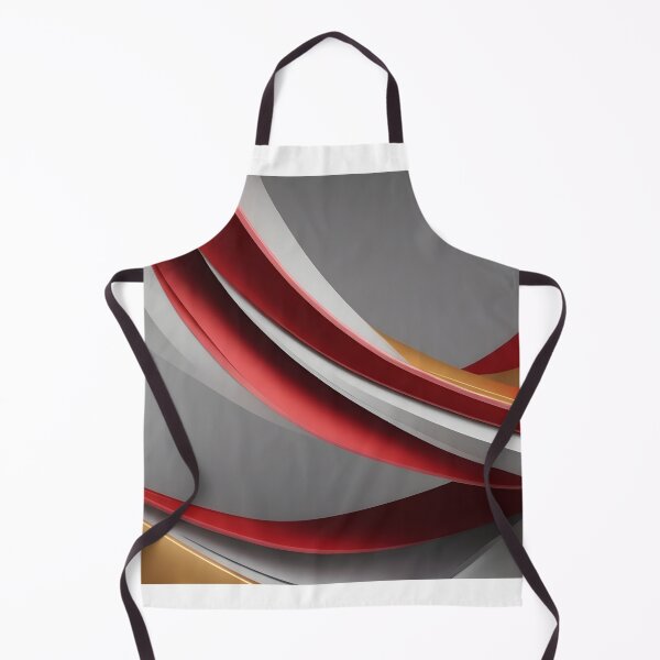 Item preview, Abstract Red Gold White Flowing Curves Luxury Modern Background designed and sold by iiwart.