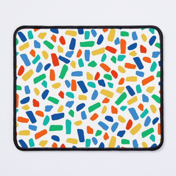 Item preview, Abstract Multicolor Confetti Blobs on White with Playful Party Vibe designed and sold by ArtyFridgees.