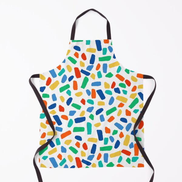 Item preview, Abstract Multicolor Confetti Blobs on White with Playful Party Vibe designed and sold by ArtyFridgees.