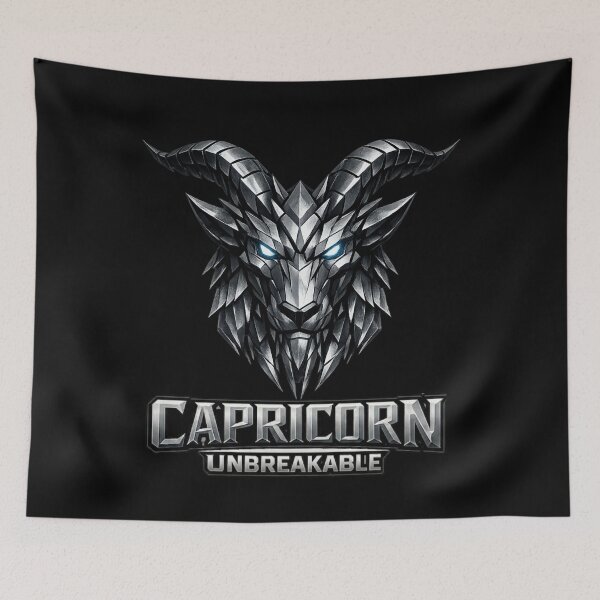 Item preview, Capricorn – Unbreakable | Zodiac Metal Head Design designed and sold by Synthos1978.