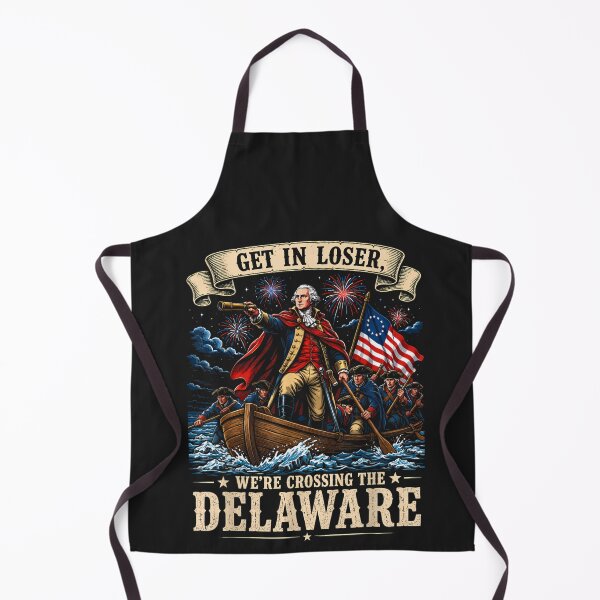 Item preview, Get In Loser, We're Crossing The Delaware George Washington American Patriot designed and sold by GrumpySableye.