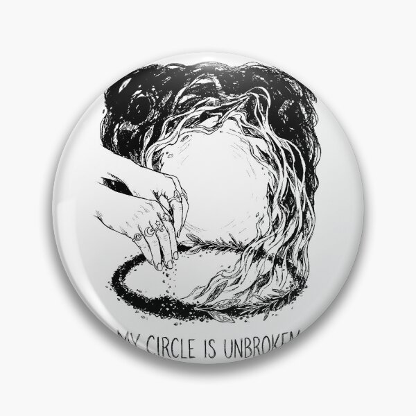 Item preview, The Unbroken Boundary Circle - Black Salt Protection designed and sold by bapupa.