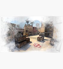 Mirage CSGO Poster in Watercolour Poster