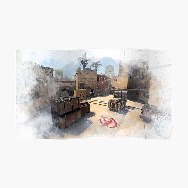 Póster Mirage CSGO en acuarela Póster Póster