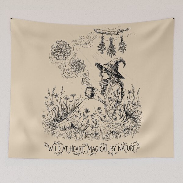 Item preview, Botanical Wildflower Spirit - Boho Witch designed and sold by bapupa.