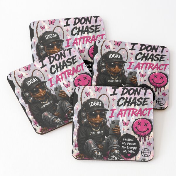 Item preview, I Don't Chase I Attract Roach Sticker designed and sold by Bbeatss.