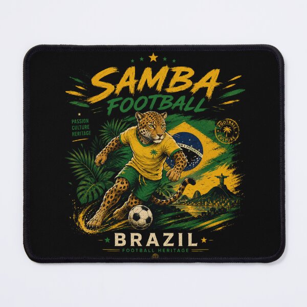 Item preview, Brazil Samba Football Heritage Jaguar | Culture Atlas Soccer Fan Design designed and sold by Culture Atlas .