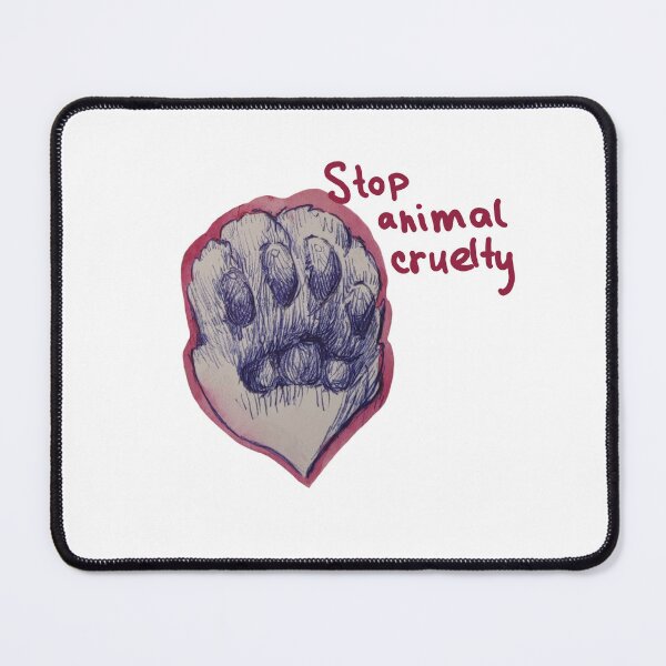 Item preview, Stop animal cruelty designed and sold by NinaHalfNinja.