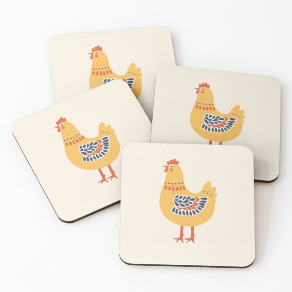 Item preview, Scandinavian Folk Art, Chicken designed and sold by xiao xuans.