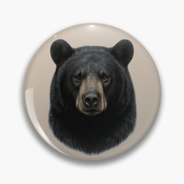 Item preview, Black Bear Wild Face Minimal Wildlife Logo designed and sold by BROHLine Studio.