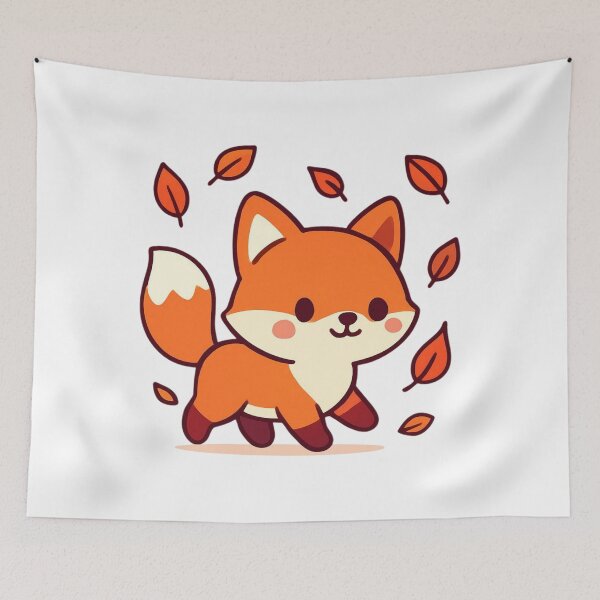 Item preview, Enjoy the Journey Fox - Forest Adventure Sticker designed and sold by foryouandyours.