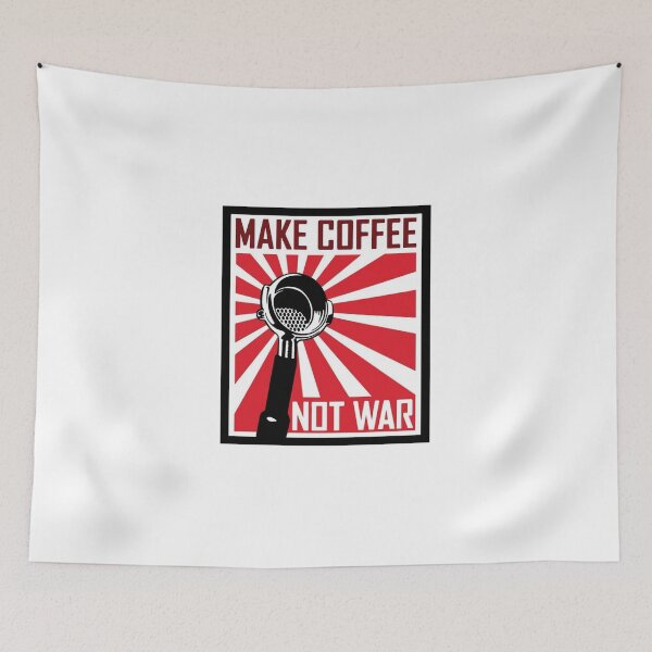 Item preview, Make Coffee Not War Retro Espresso Design designed and sold by Macias123.