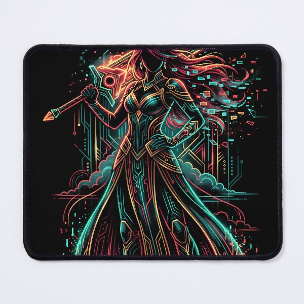 Item preview, Neon Swordmaiden Cyber Warrior designed and sold by Senpaiwaves.