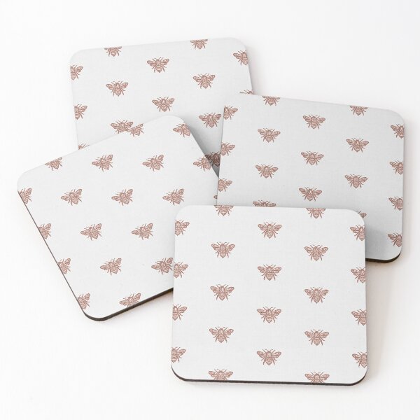 Item preview, Rustic Farmhouse Textured Ornate Flying Honey Bees In Terracotta On Ivory designed and sold by EliveraDesigns.