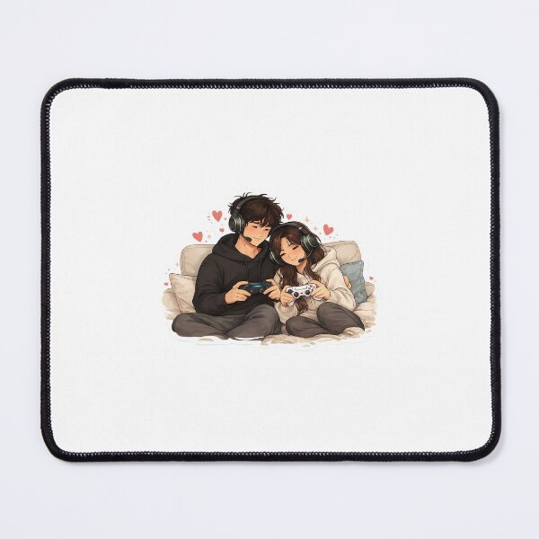 Item preview, Cute Gaming Couple Love Sticker designed and sold by DoodlesRP.